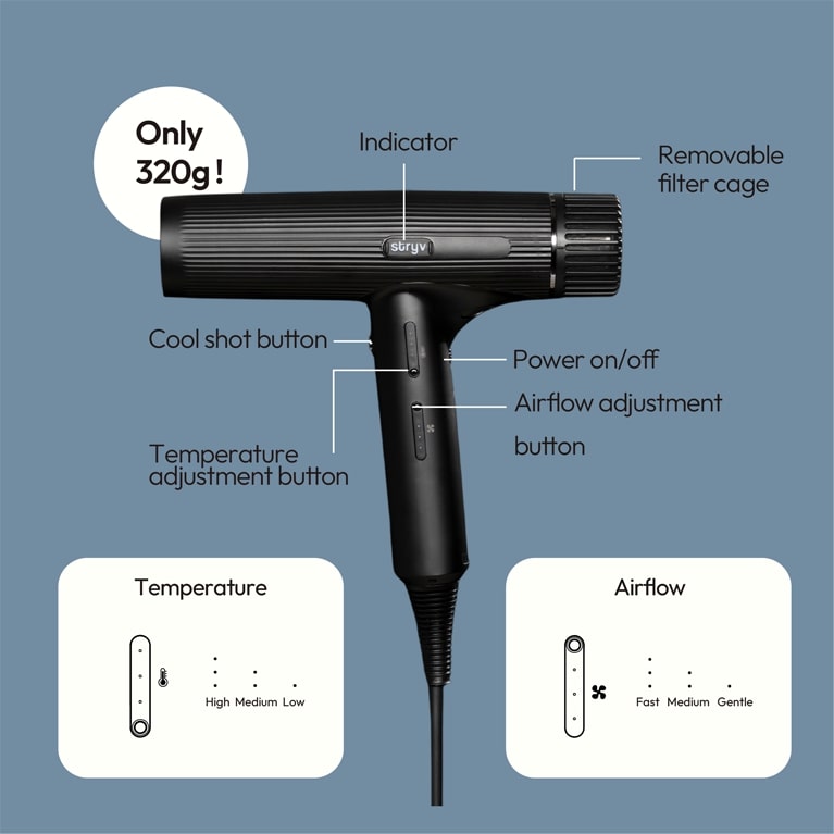 salon-grade hair dryer HU600